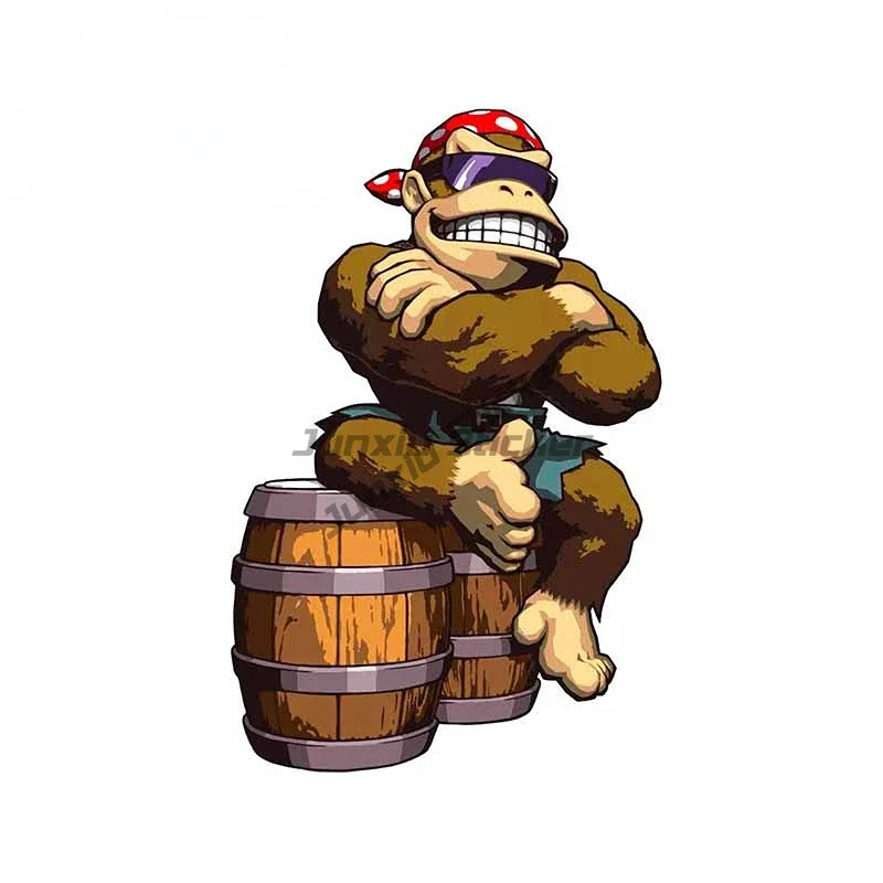 ملصق مضاد للمياه من مادة PVC على شكل قرد Orangutan لتزيين السيارة ونافذة غرفة الدراجة وطاولة الثلاجة وإكسسوارات الحائط