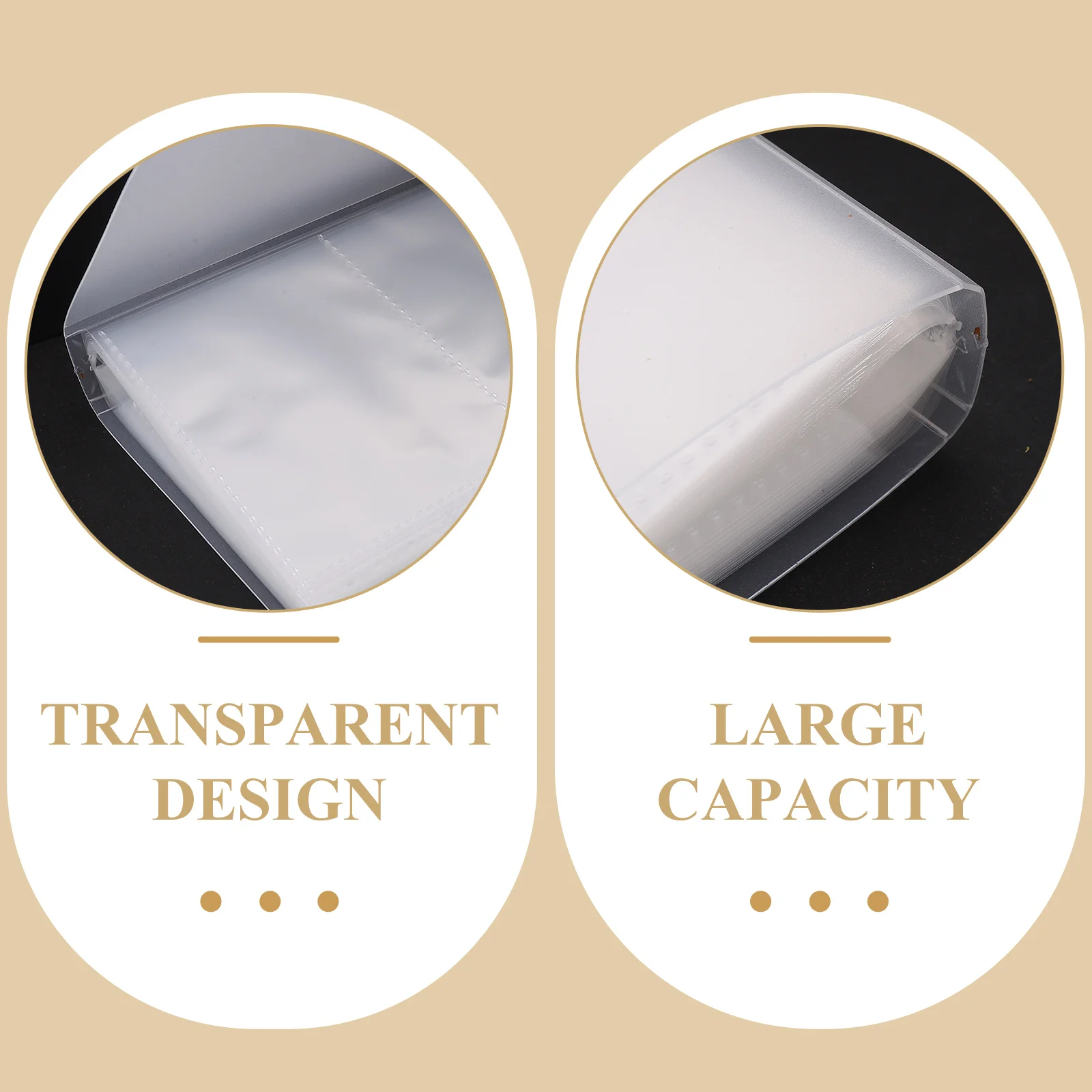 

Photo Card Storage Album PP Material High Capacity Clear Pages Protective Photo Album Book for Photos Postcards Tickets Coupons