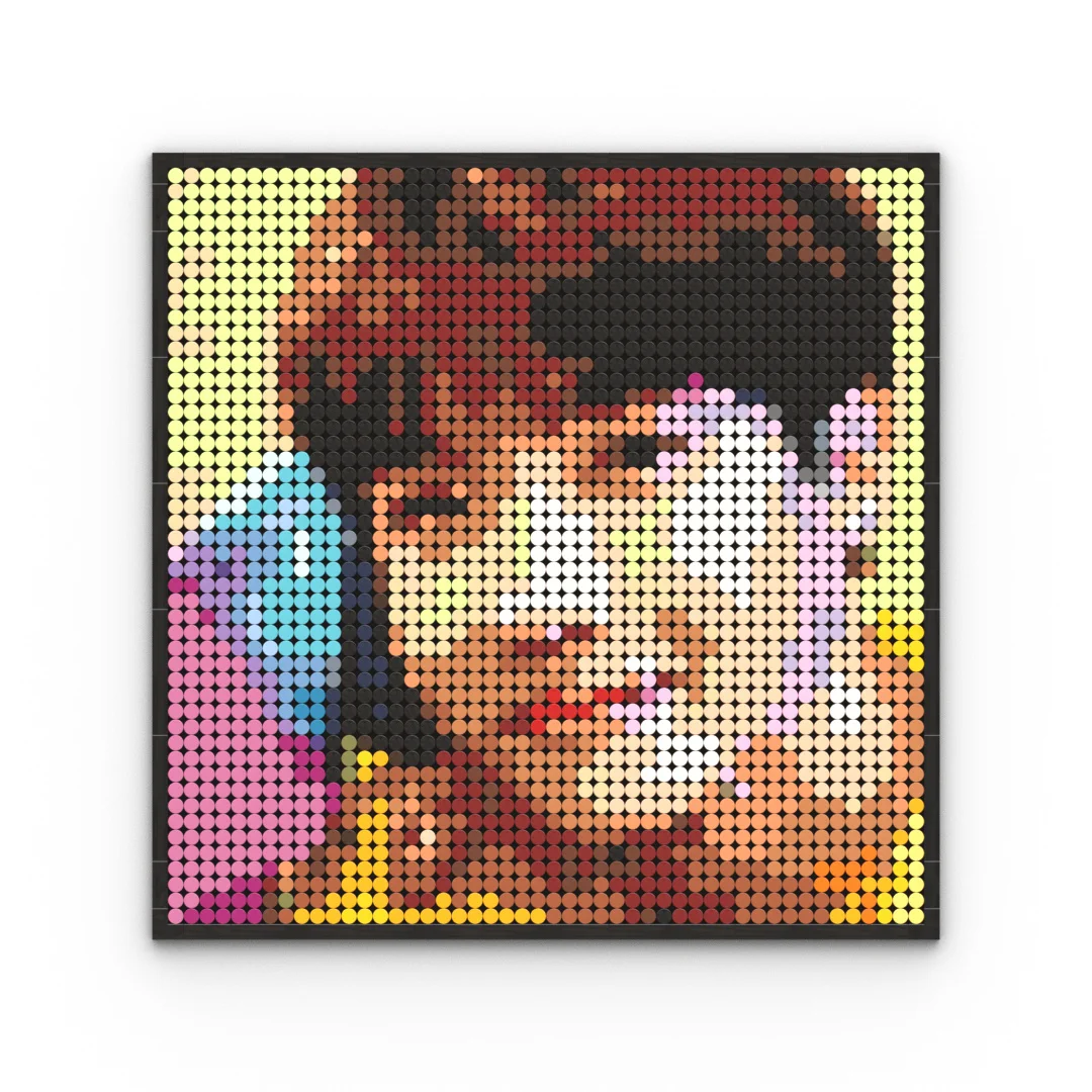 DIY Pixel Art Mosaic Building Blocks Pop Star Portrait Wall Decor Compatible with Major Brands Unique Gift Concert Goers Music - view 2