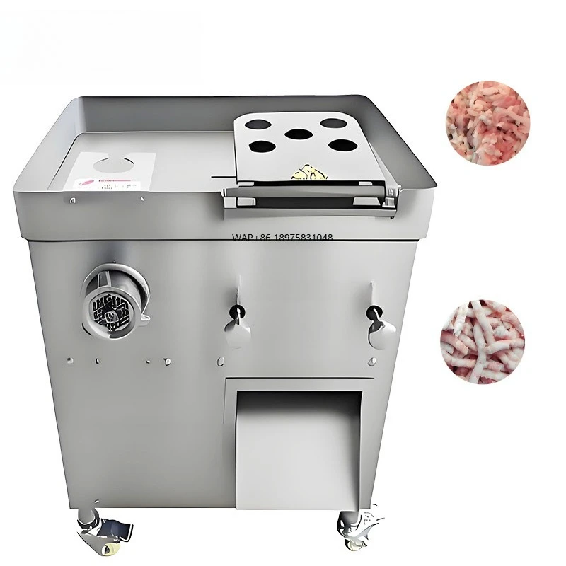Fleischzerkleinerungs- und Schneidemaschine für Schlachthöfe Rind Huhn Ente Langlebige Struktur Umweltfreundlich Sicherer Betrieb