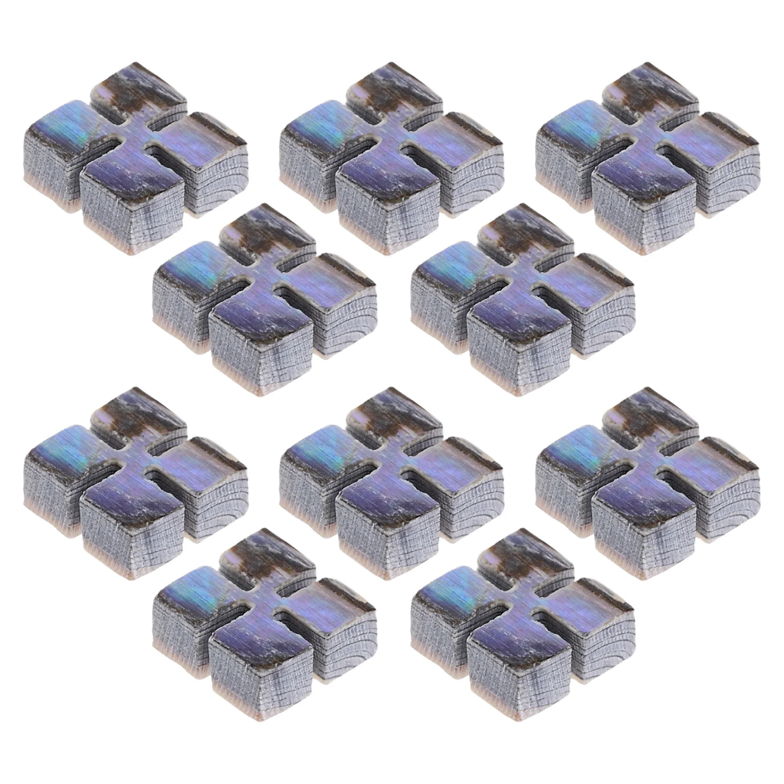 

10 Pcs Guitar Parts and Accessories Abalone Inlay Material Ukulele Fretboard Marker Inlays Shell Dots