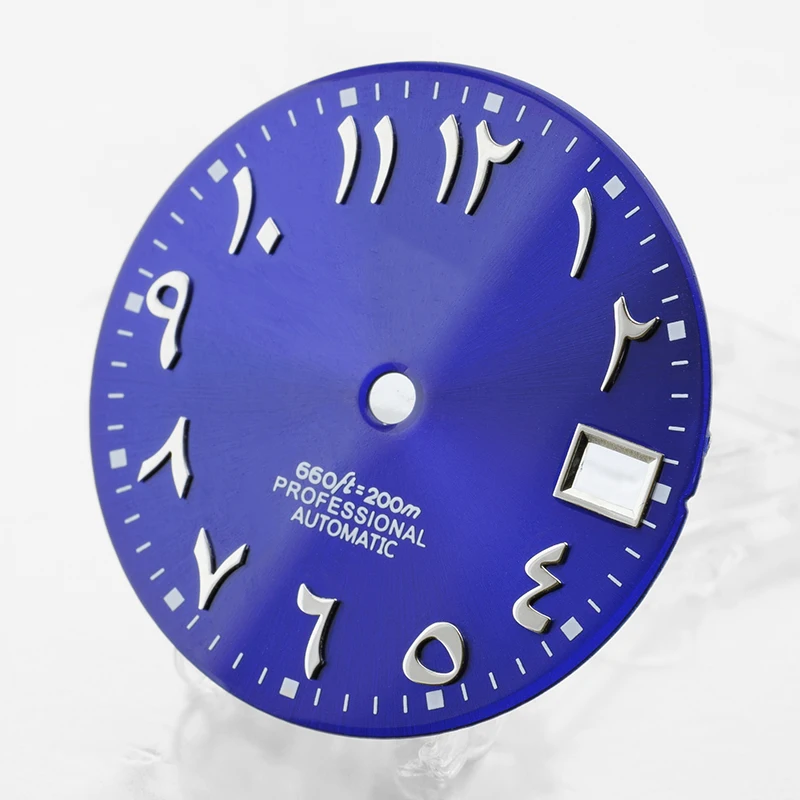 Циферблат NH35, S-циферблат, диаметр 28,5 мм, календарь с арабскими цифрами, подходит для NH35/36, аксессуары для модификации часов с механизмом