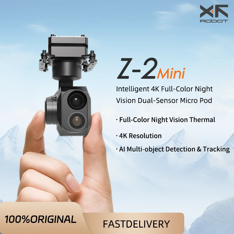 

Z-2Mini Dual-Light Pod 4K Full-Color HD Recognition UAV Thermal Imaging PTZ Infrared Camera AI Detection&Tracking micro camera