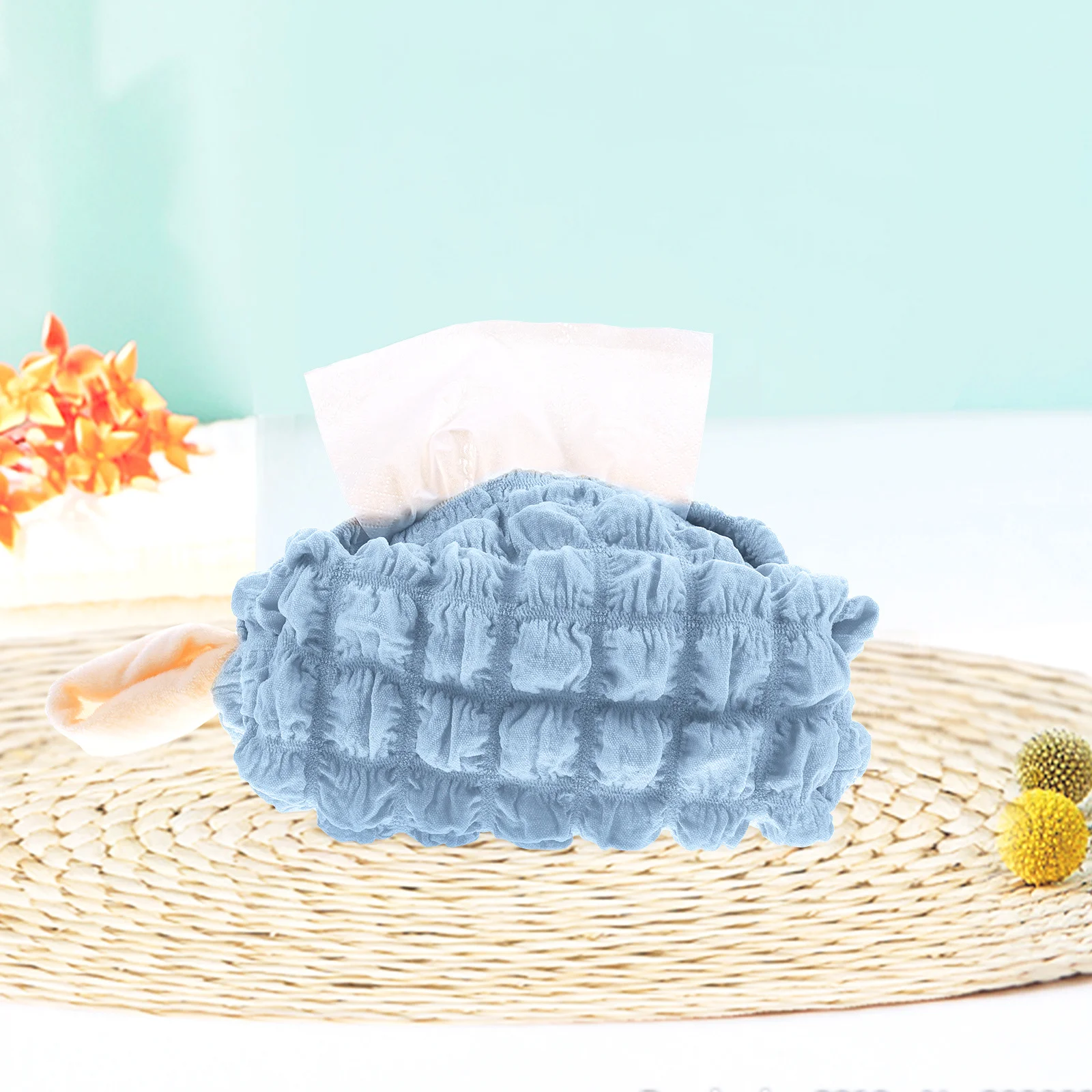 

Tissue Box Cover Decorative Napkin Dispenser For Car Home Office Use Refillable Hanging Storage Holder Portable Tissue Container