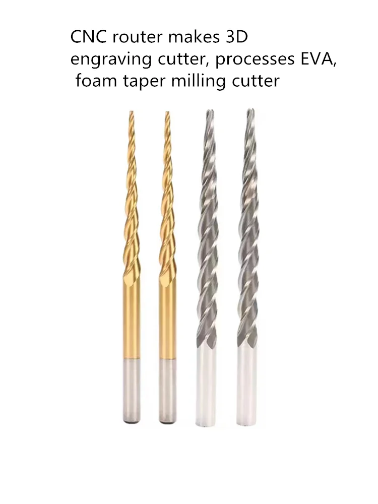 Foam Milling Cutter Eps Eva Extended Taper Ball Head 12mm16mm 20mm Carving Bits Mill Tools For Milling Foam 3D Router Engraving