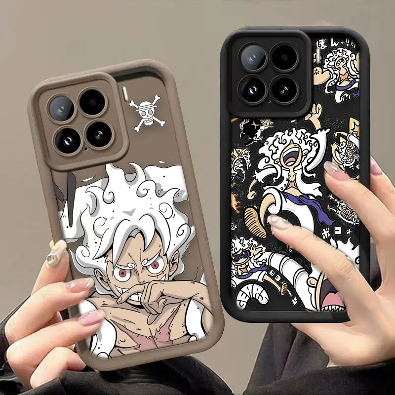 One P-Piece Gear 5 Luffy Cover Phone Case For Redmi NOTE 15 13 14 8 9 9S 10 10S 11 11S 11T 12 12S PRO PLUS Silicone Case Shell