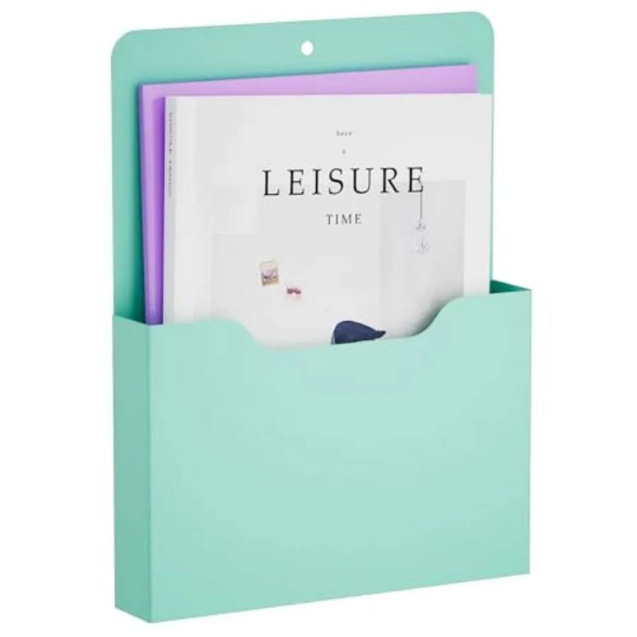 

Magnetic File Holder - Magnetic Paper Holder, Pocket Organizer Office Supplies Storage Mail Organizer for Notebooks, Planners,