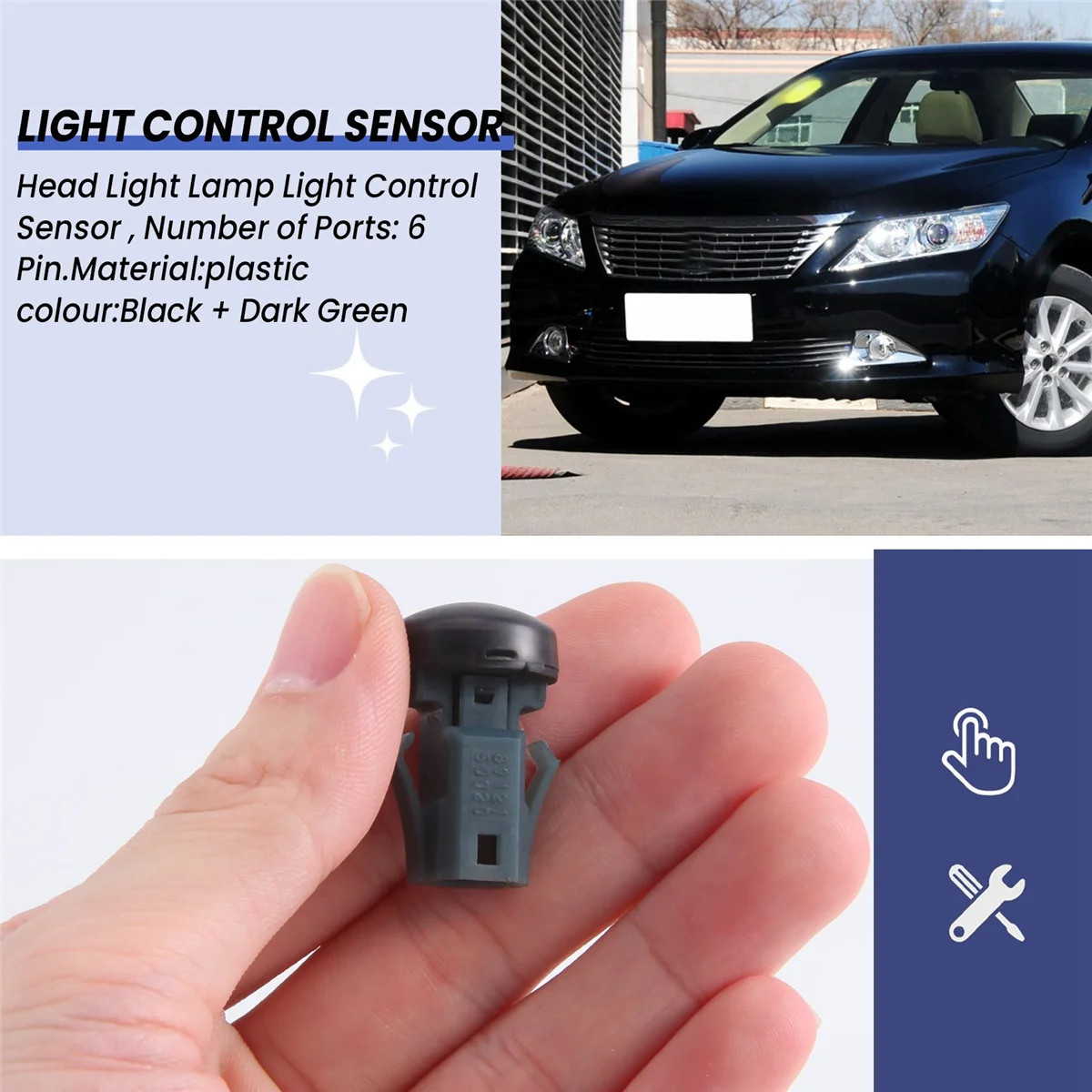 Reemplazo del Sensor de Control de luz automático, 89121-50020, apto para Toyota Camry Corola Lexus