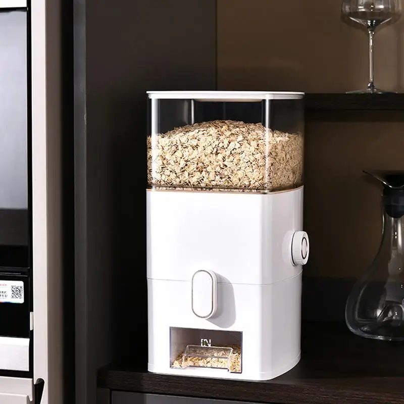 

Cereal Dispenser Countertop Moisture proof Kitchen Storage Container Large Food Storage 6L Organization Dry Food Dispenser