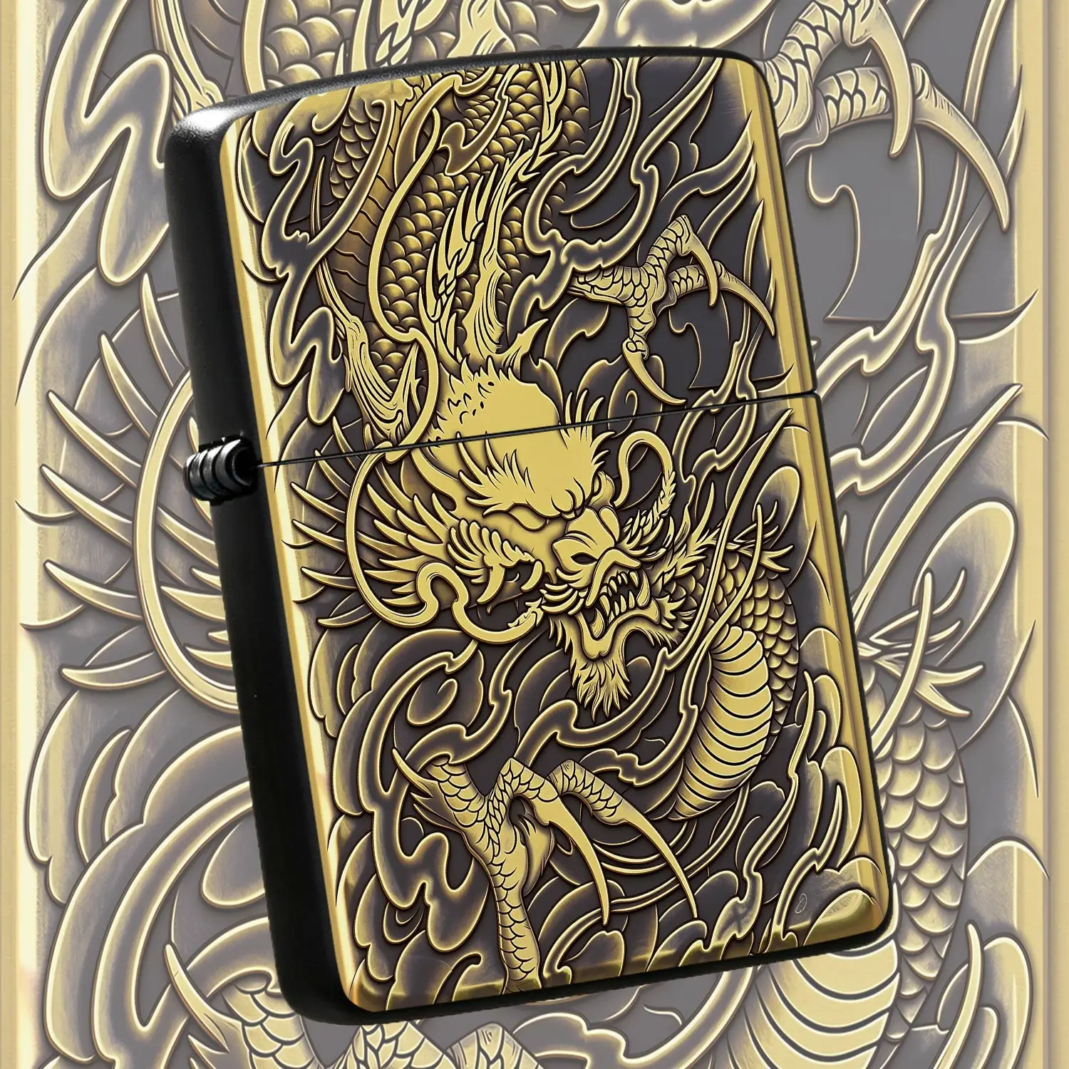 Vintage Reliefdragon Lighter, Exquisite Oriental Auspiciousembossed Pattern, Stylish Practical Gift For All Daily Scenarios, Premium Decorative Must-Have To Show Unique Taste Forand Personal Use   A Humorous And Interesting Lighter