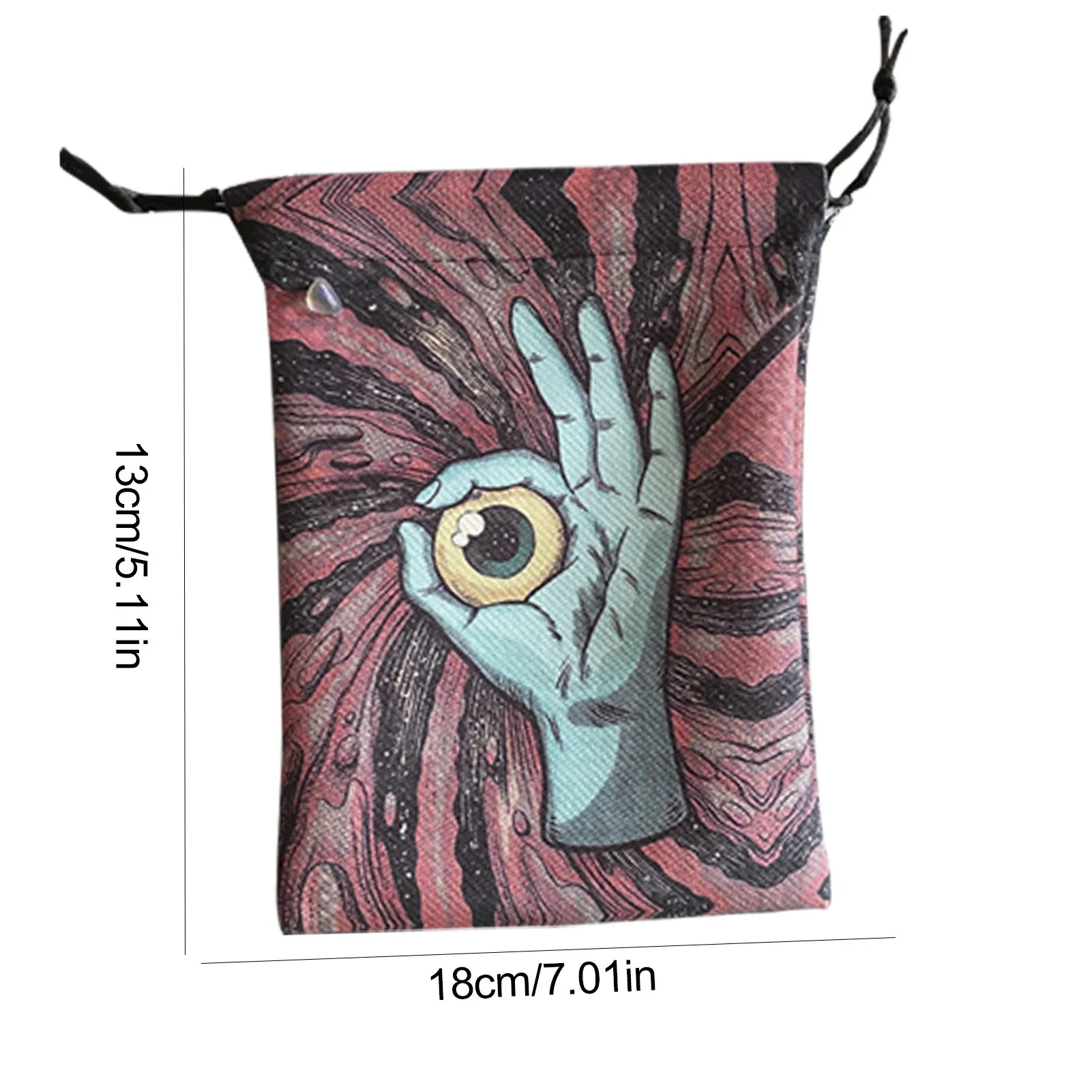 กระเป๋าสตางค์ TAROT กระเป๋าคอมโพสิตขนแกะกระเป๋าสตางค์ 5.12x7.09 นิ้ว TAROT Deck ผู้ถือกระเป๋าเครื่องประดับ PARTY ...