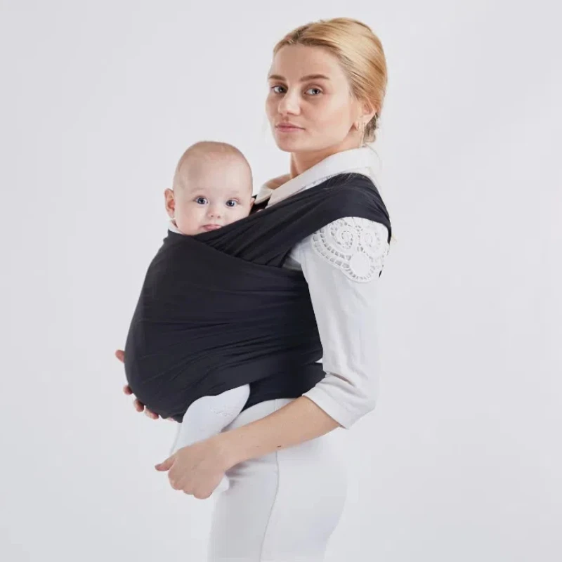 Baby Wrap Carrier Newborn to Toddler Stretchy Cotton Travel Baby Wrap Carrier Baby Sling 0-36 Months