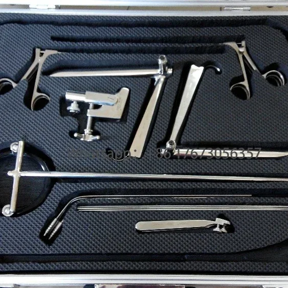 Direct Laryngoscopy Set/ENT Instruments Rigidity Self Retaining Laryngoscopy Set