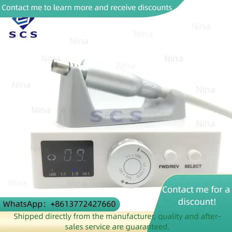 Endodontic Treatment 50W Electric Micro Motor with 2000-40000 RPM Speed Max 6.5Ncm Torque Inner Water Spray