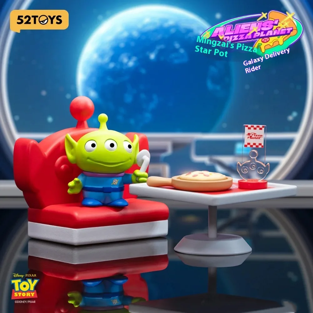 

Toy Story Series Alien's Pizza Planet Blind Box Hand-Made Figurine Trendy Blind Box Toy Ornaments Gifts for Collectors
