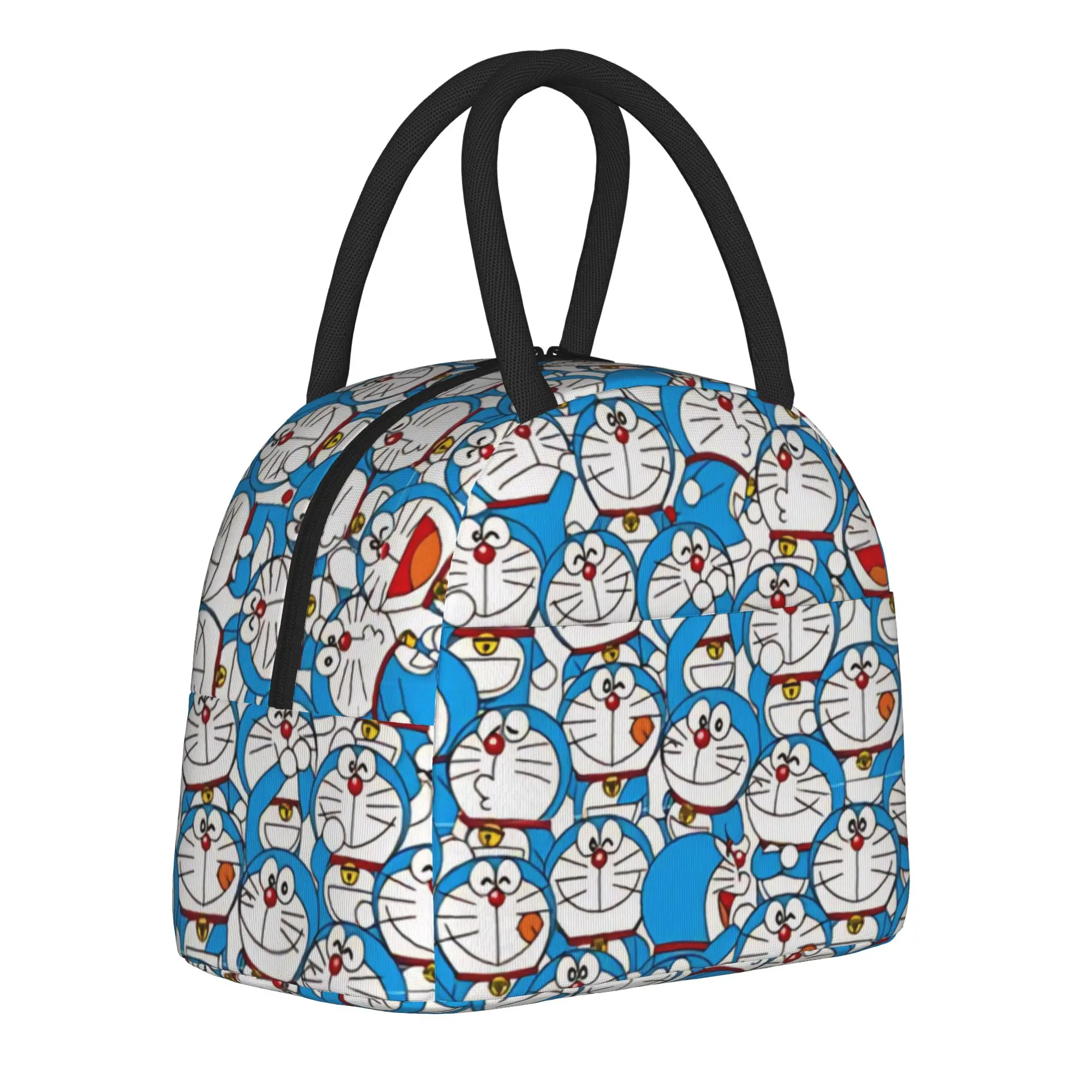 

doraemons blue cats cat Accessories Insulated Lunch Bags For Travel Food Container Portable Cooler Thermal Lunch Boxes