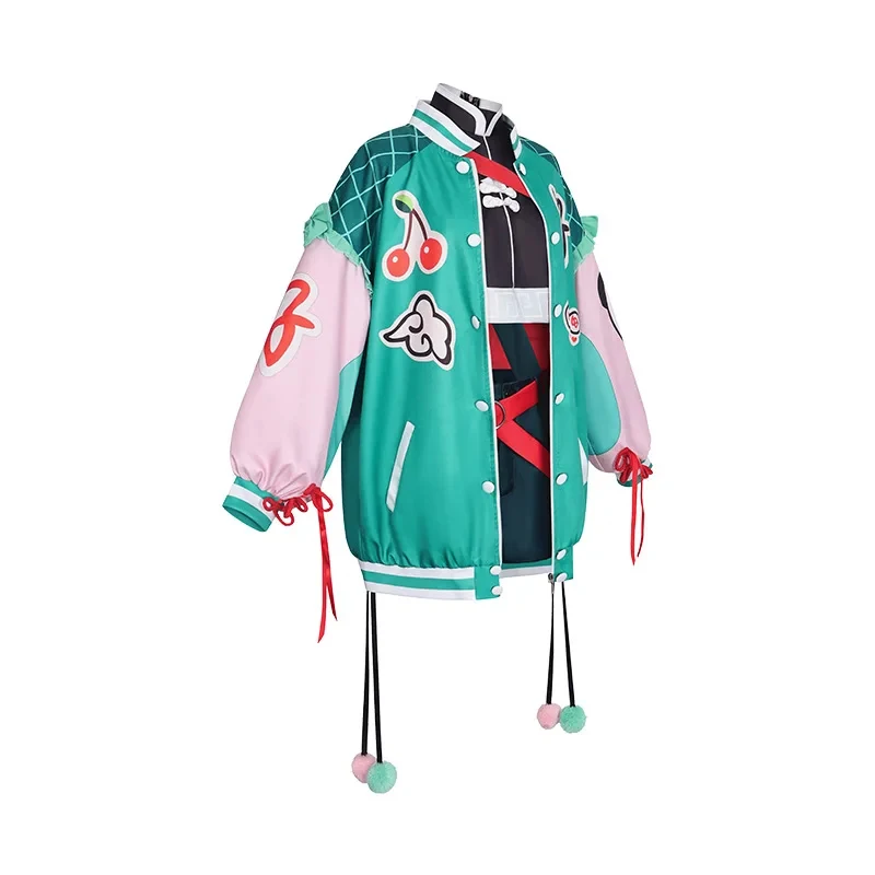 

TYV55WHH Anime Game MMilku Cosplay Costume Coat Jacket Wig Project Sekai Colorful Stage Halloween Outfits Accessories Role Play