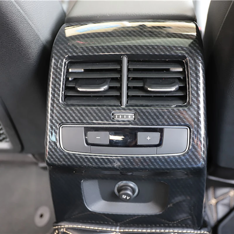 RHD Carbon Grain Overlays Interior Trim for Audi A4 B9 Sedan