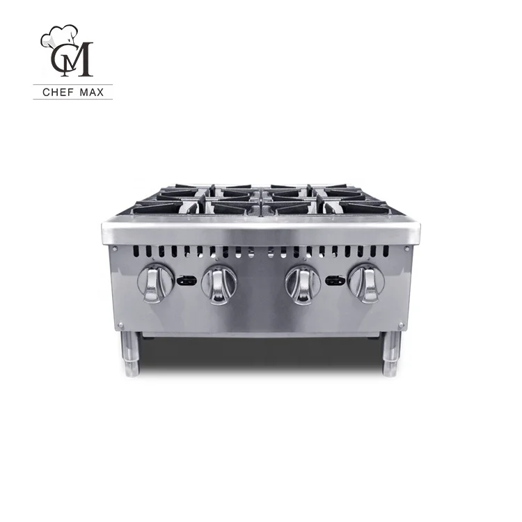 Chefmax Commercial Custom countertop 6 Burner Gas Cooker Furnace Cooking Pot Stove Gas Range