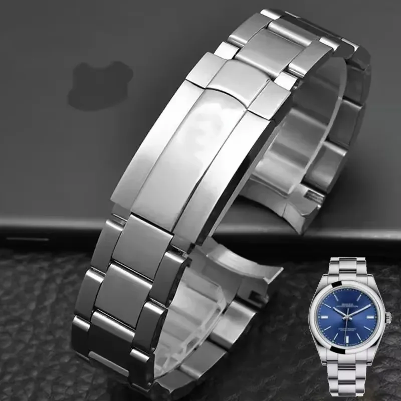 904 الفولاذ المقاوم للصدأ أشرطة ساعات يد ل رولكس أويستر الأبدي Datejust دايتونا الغواصة الفاخرة الرجال حزام ساعة اليد 20 مللي متر 21 مللي متر سوار