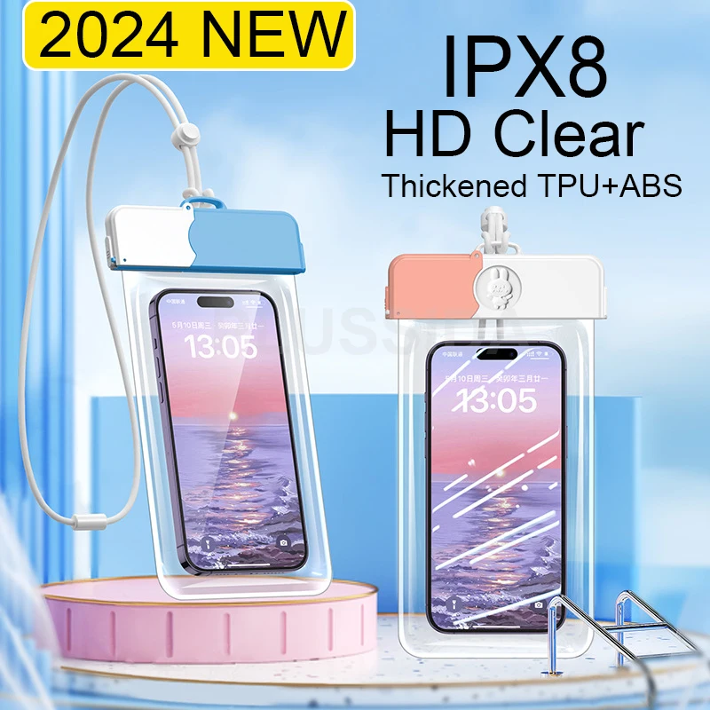Waterproof Phone Case Cute Rabbit Mobile Phone Coque Cover Swimming Dry Bag Underwater Case Water Proof Bag For iPhone x Samsung