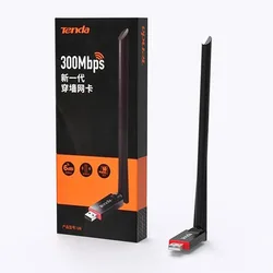 Tenda U6 300 Mbps high-gain USB Wi-Fi Adapter Wireless-N USB2.0 Adapter for PCs and Laptops Network Interface Card Black