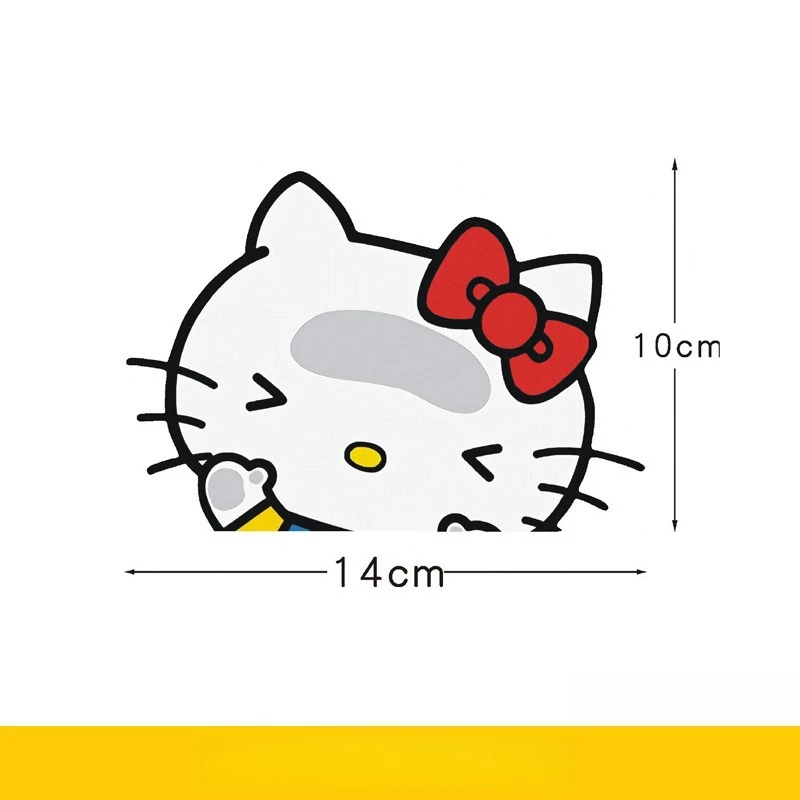 Kawaii مرحبا كيتي ملصق الديكور لطيف الكرتون خدش قناع خوذة ملصق السفر سطح المكتب اكسسوارات طالب هدية بالجملة #3