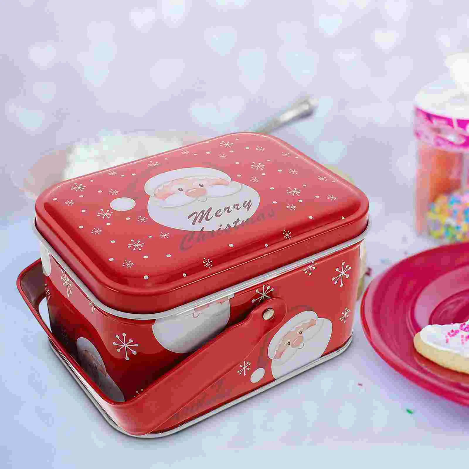 Candy Jar Tin Box Gift Child Snack Containers Iron Cookie Tins for Baking Reusable Favor Boxes