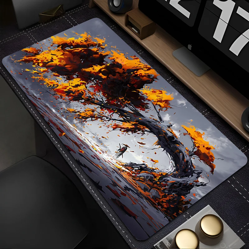 

Fantasy Art Torii Japan Samurai Mouse Pad PC Gaming Accessories Mousepad Large Anime Keyboard Rug Laptop Gamer Cabinet Desk Mat