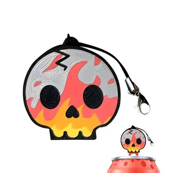 금속 해골 키체인 디자인 소다 탭 캔 오프너, 휴대용 크리에이티브 음료 병, 사용하기 쉽고 재미있는 캔 오프너  Best5