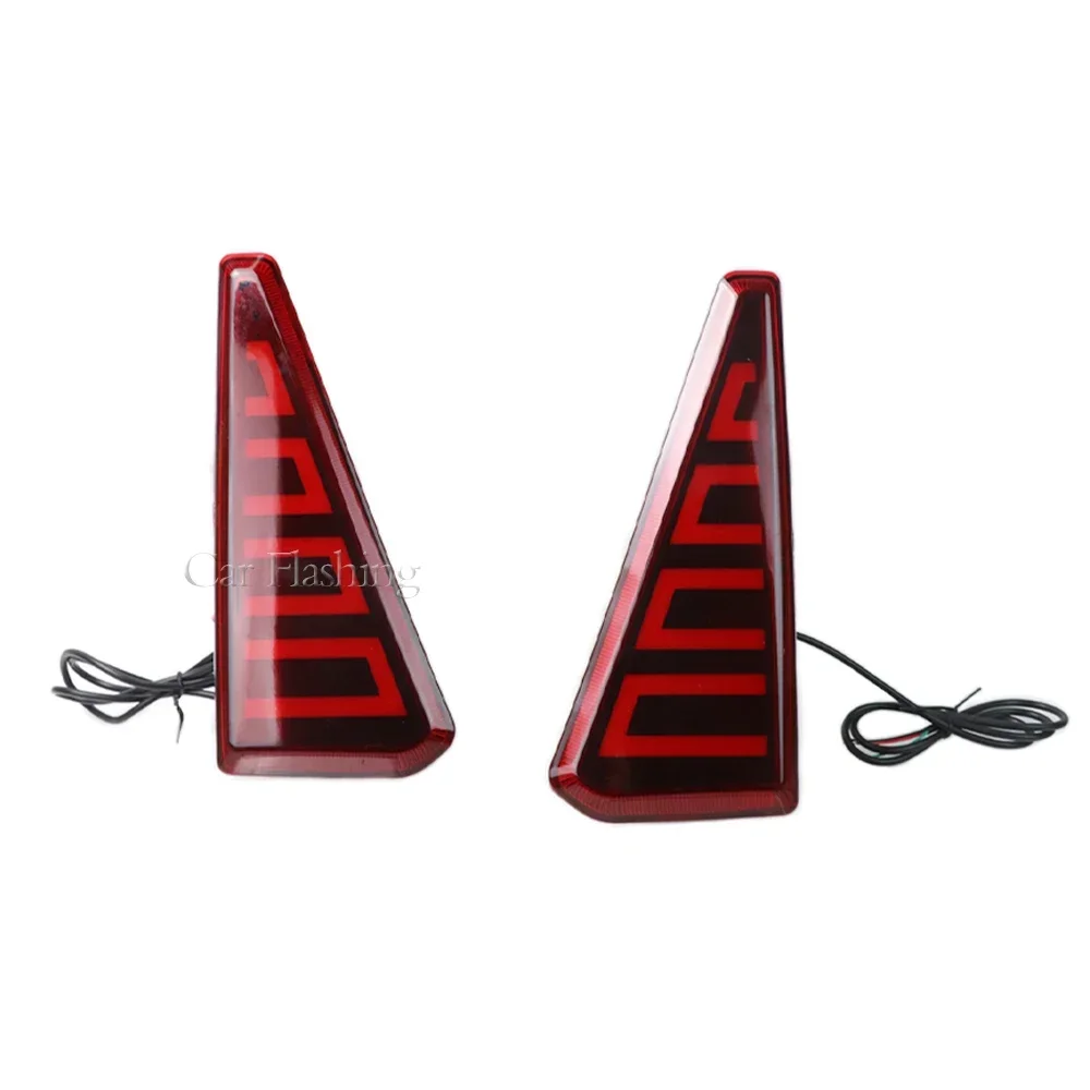 New！ CSCSNL 2PCS Multi-functions Car LED Rear Fog Lamp Brake Light Rear Bumper Decoration Lamp For Toyota NOAH VOXY 80 Series