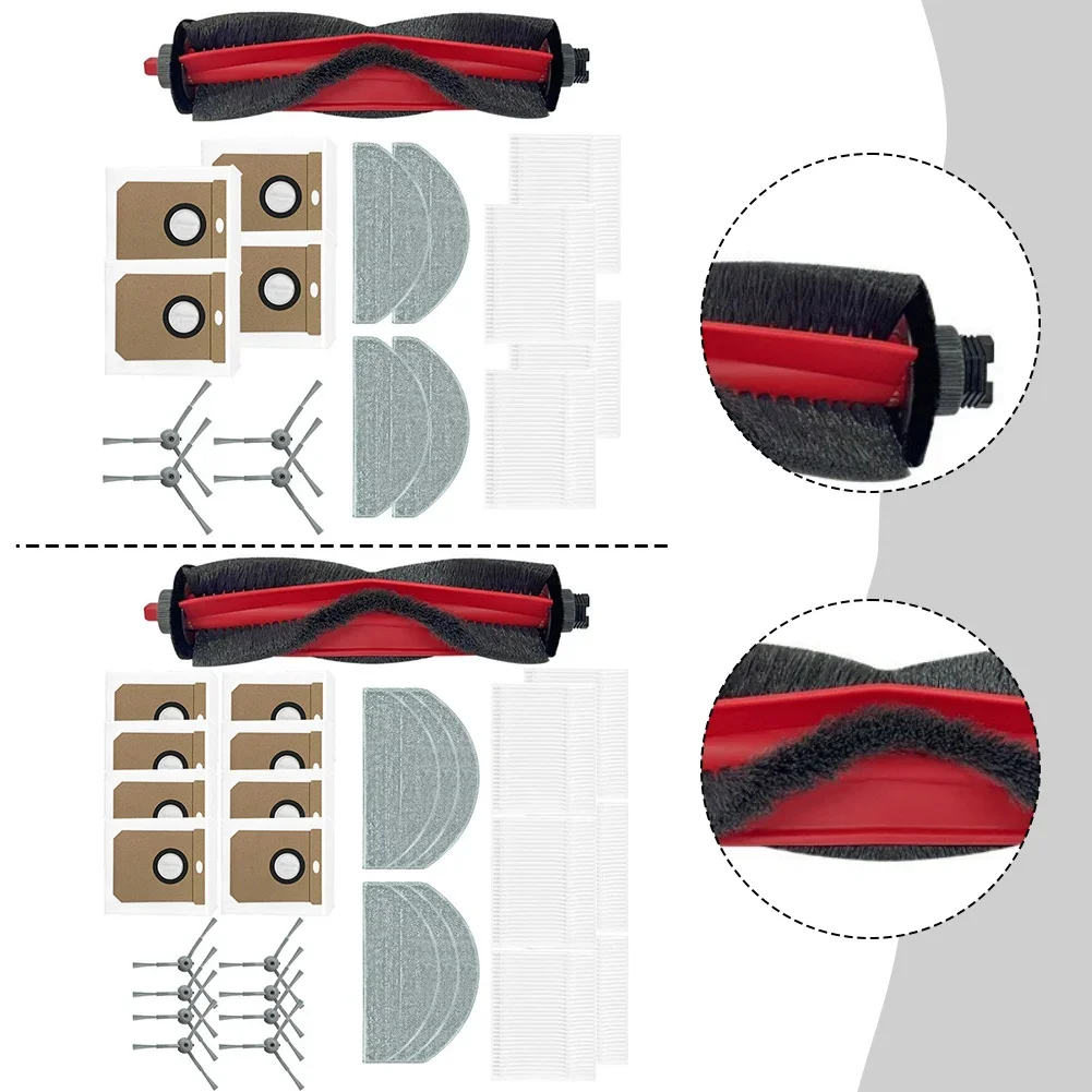 Main Side Brush Filter Mop Cloth Kit For Deerma S30 / For DEM-S30 Robot Vacuum Cleaner For Effective Home Cleaning