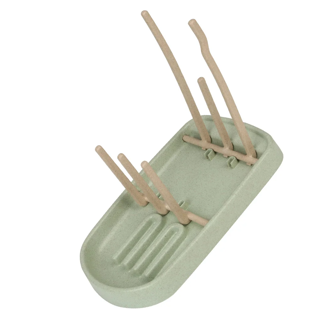 

Сушилка для детских бутылочек, 1 шт., большая вместимость, из пшеничной соломы, многофункциональная, для бутылочек, чашек, сосок, детских принадлежностей