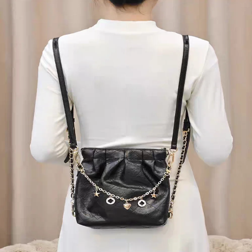 HOLIN Wallet Chain New Versatile and Stylish Rhinestone Bag One-Shoulder Acessories Decorative Gold Chain for Women