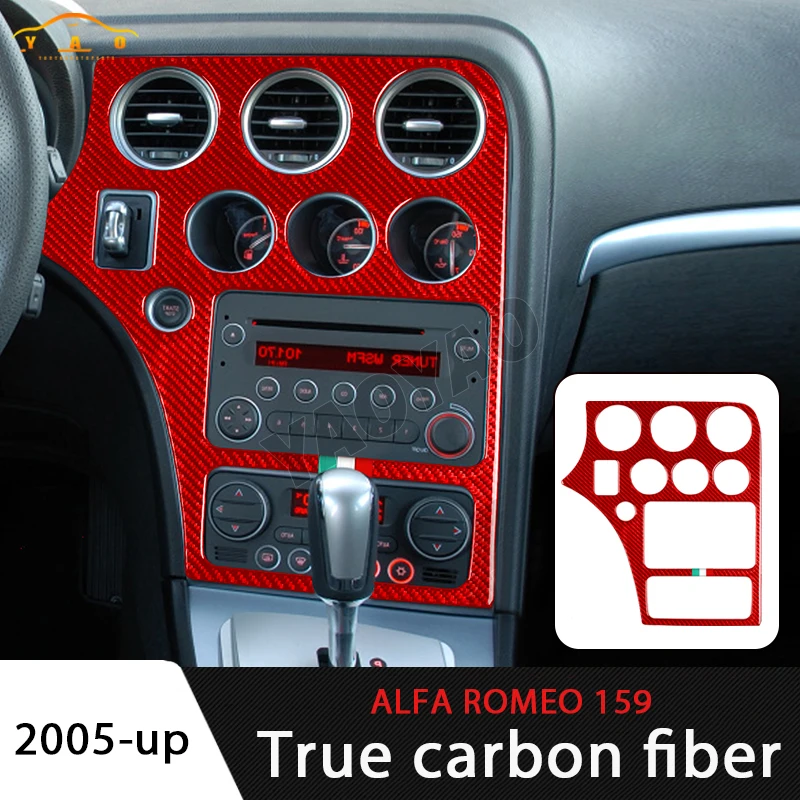 

Carbon Fiber Car CD Panel Trim Sticker For Alfa Romeo 159 Brera Spider 2004-2024 Interior Accessories