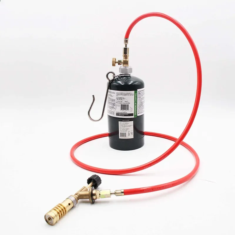 High Temperature Welding Gun Propane Cylinder Welding Maintenance Torch Flamethrower Gas Welding Torch WIth 1.6M Hose And Hook