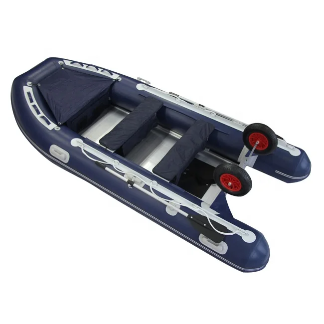 Heat Sale 12ft 380cm Aluminum Floor PVC Inflatable Zodiac Rubber Boats for Sale