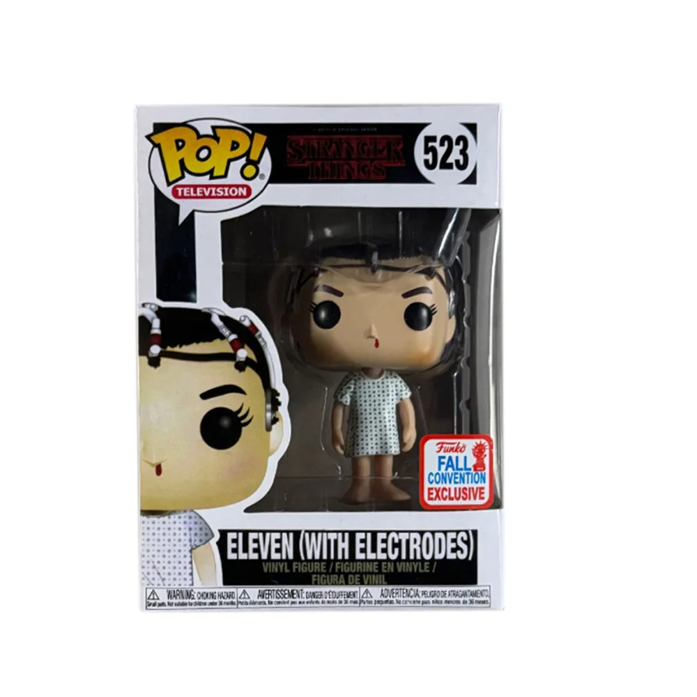 Televisión funkos Strangers Eleven con Electrodos # 523 cosas pops vinilo figura de acción juguetes colección muñecas decoración del hogar modelo