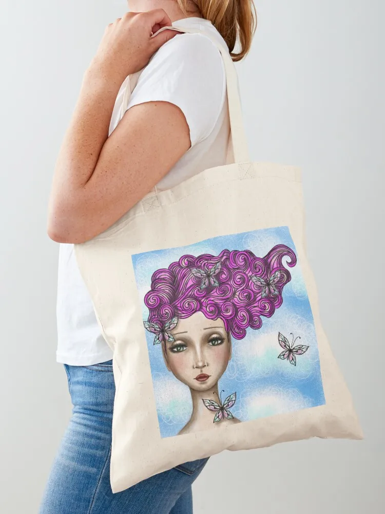 

butterflies Tote Bag Reusable bags canvas tote Beach bag