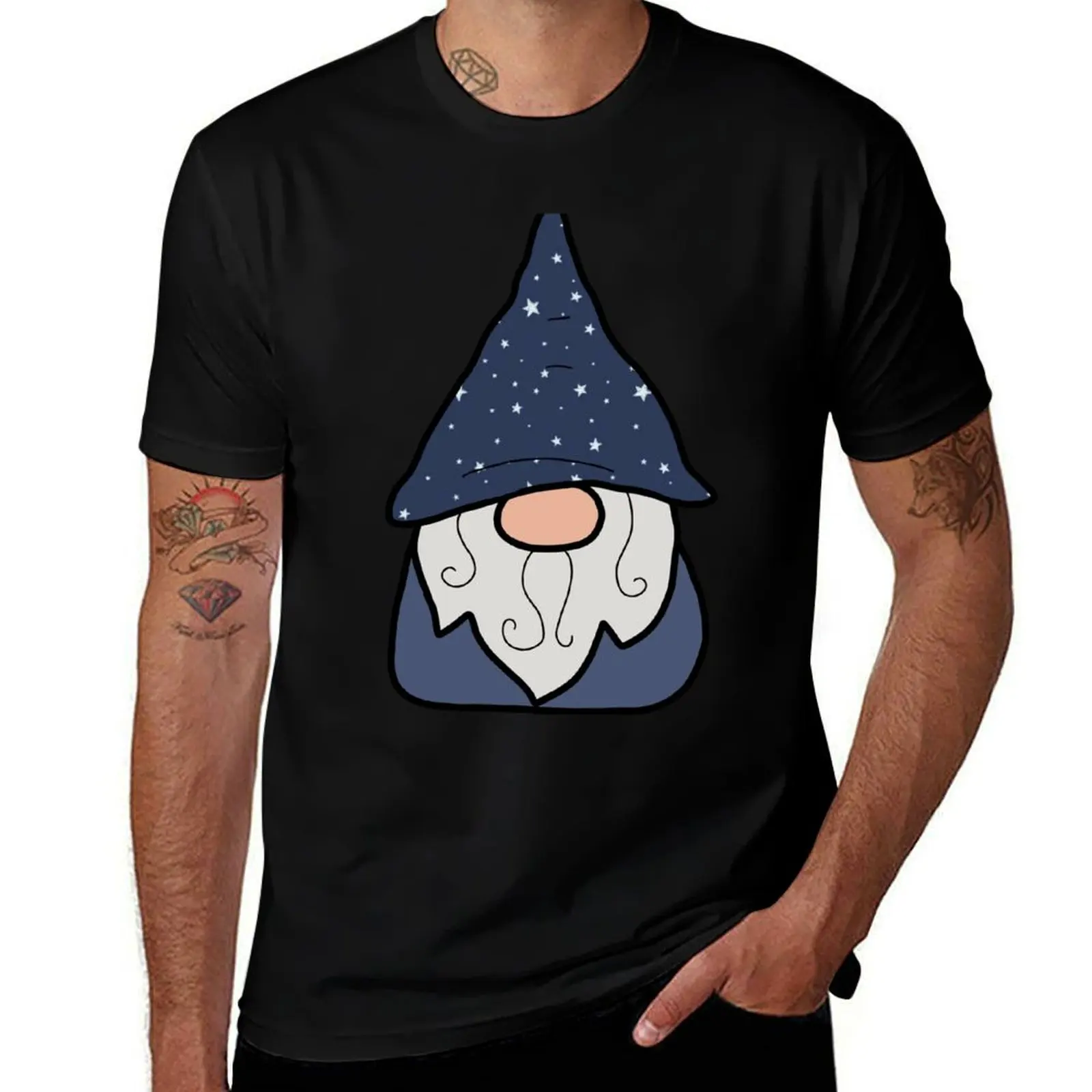 

Merlin the Gnome T-Shirt Non-Shrink Basic Cotton T-Shirt