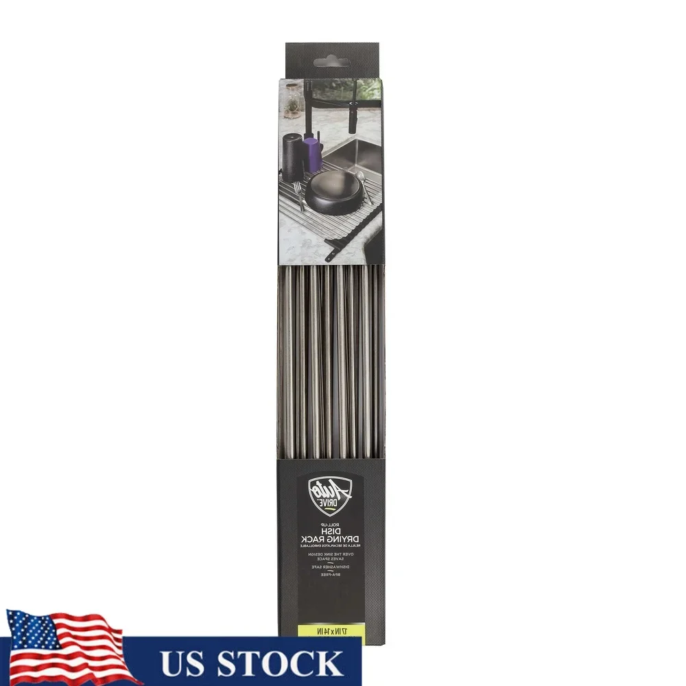 

Свернутая сушилка над раковиной, сушилка для кухонной посуды, не содержит BPA, экономия места, термостойкая подставка, компактный, незаменимый для автофургона