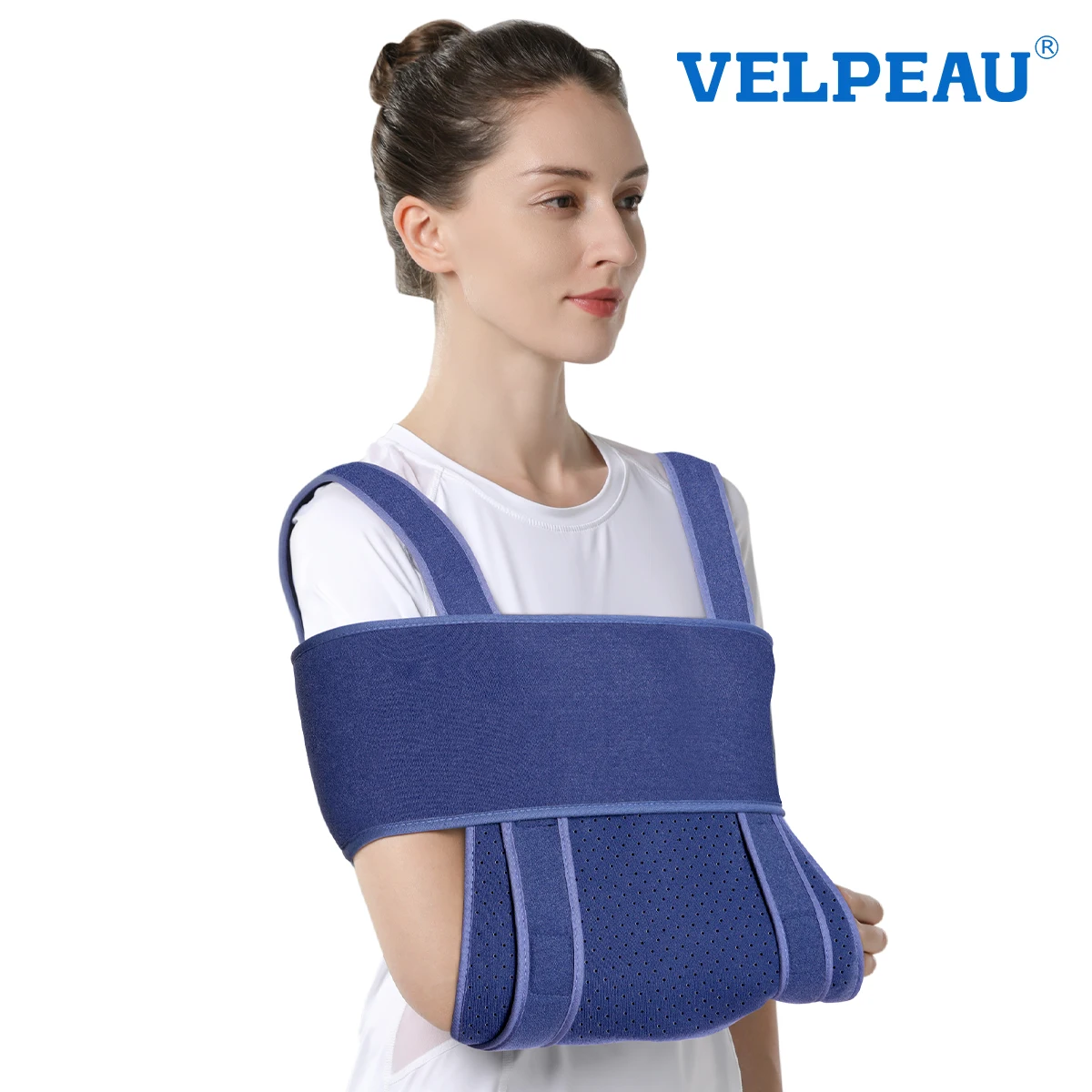 

VELPEAU Слинг для поддержки локтя Медицинский для сломанной руки, перелома и растяжения суставов, иммобилайзера плеч, регулируемый и универсальный