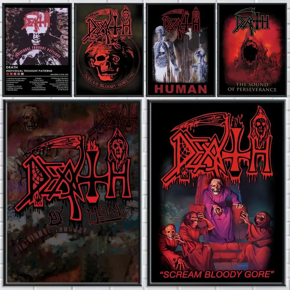 Rock Band D-Deaths Poster Home Living Bed Room Bar Hallway Sticky Wall Printing Waterproof Aesthetic Decor