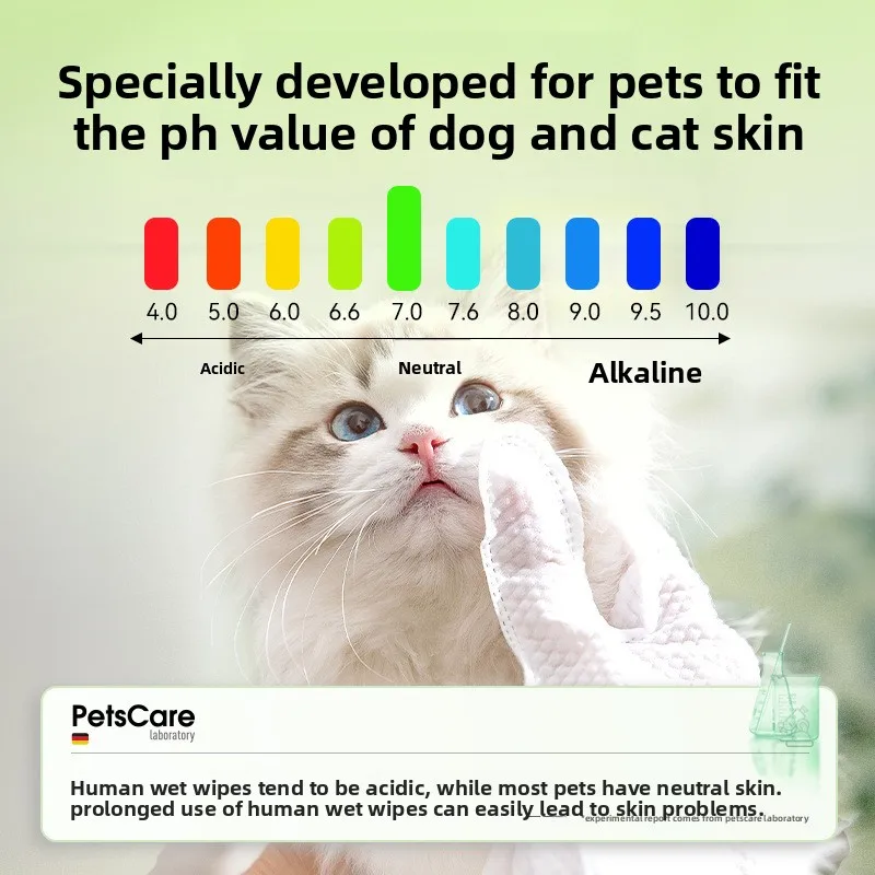 Pet wipes leave-in cleaning gloves dog bath deodorizing cat puppies kittens dry cleaning pet cleaning supplies view 2