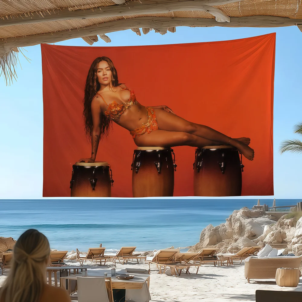 Singer K-Karol G  flag For Bedroom Living Bar Garden Outdoor Active  Decoration Background And Concert