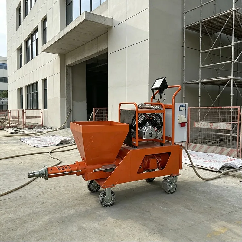 Portable Plaster Spray Machine Electric Mortar Pump for Building Wall Rendering Decoration and Repair Applications