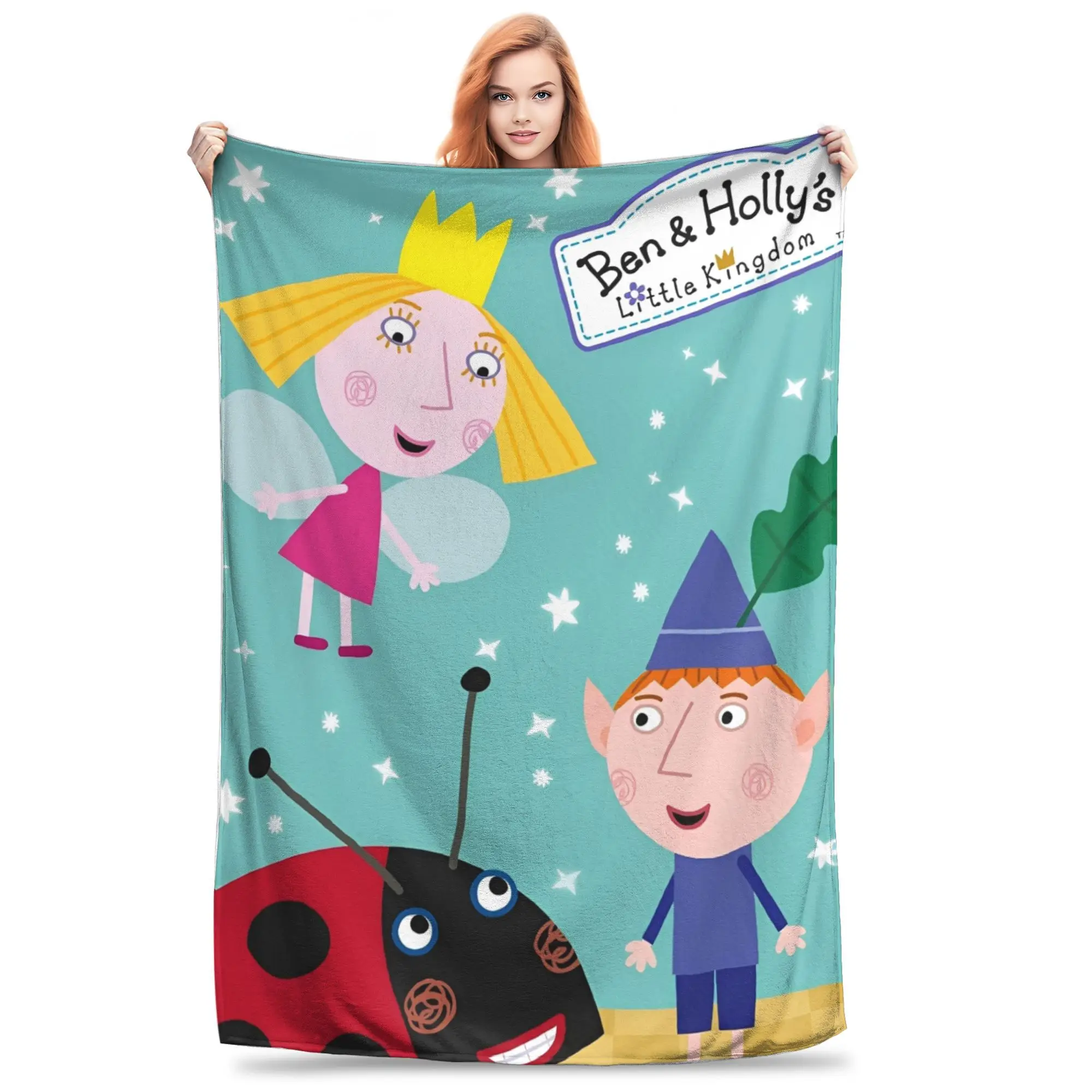 

B-Ben And H-Holly Dreamy World Blanket Fleece Wonder Realm Multifunction Warm Throw Blanket for Home Couch Bedspreads