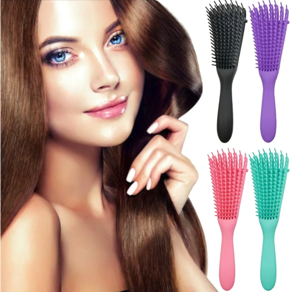 

Расческа для распутывания афро-вьющихся/ кудрявых/ длинных текстурированных волос, массажная расческа для кожи головы, распутыватель узлов, массажная расческа для кожи головы для женщин