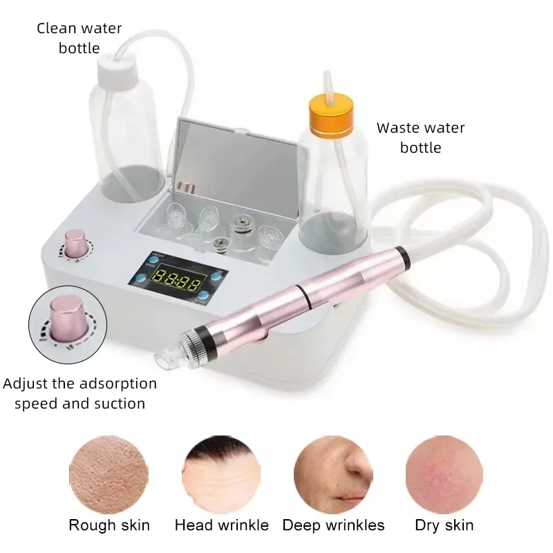 Kleine Bubble Schoonheid Instrument Mee-eter Remover Waterstof Water Zuurstof Spray Vacuüm Injectie Schoon Hydra Dermabrasie Apparaat