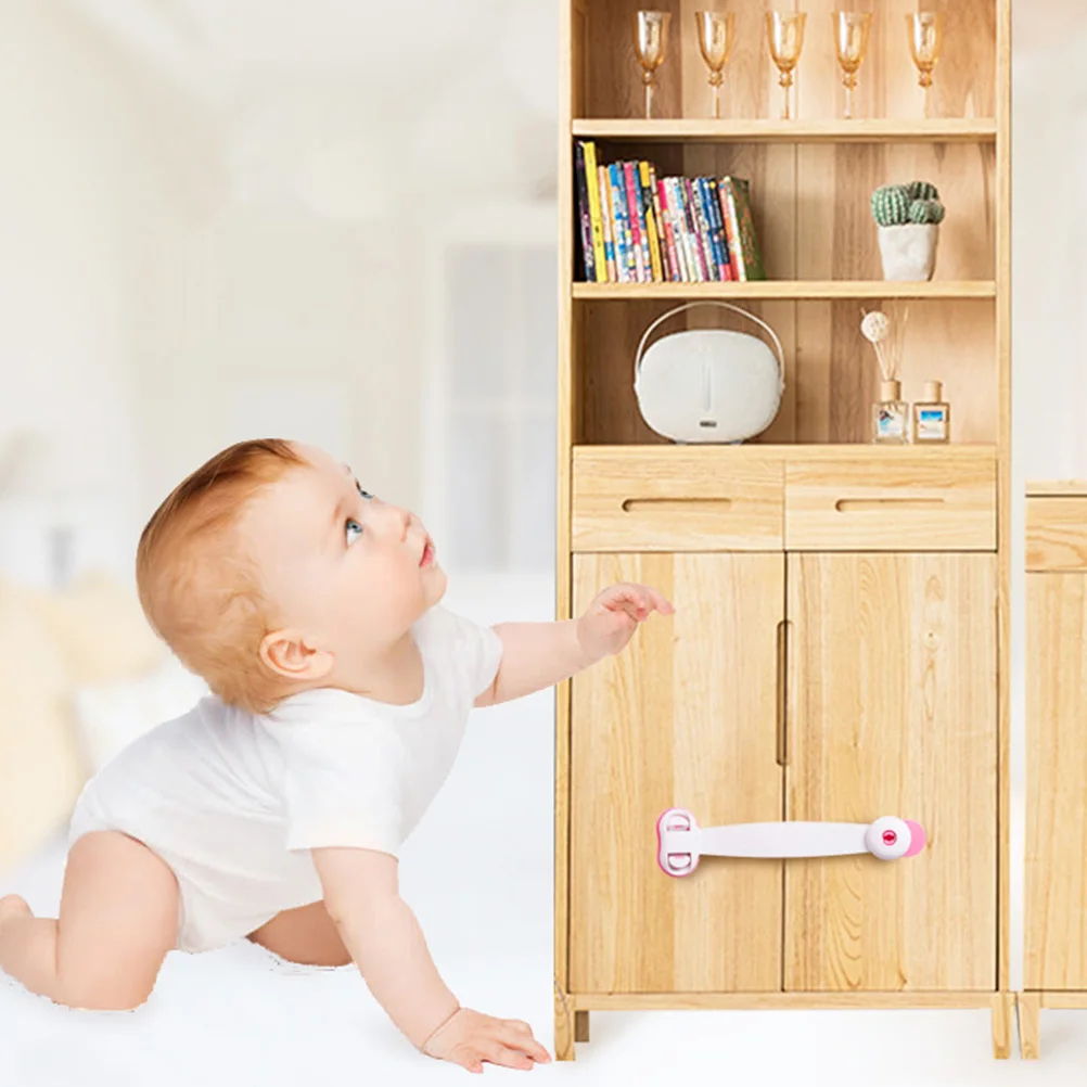 

3pcs Baby Proof Lock Babies Cabinet Kids Door Safety Drawer Locks For Baby Abs Child Security Strap Refrigerator Drawer Guard